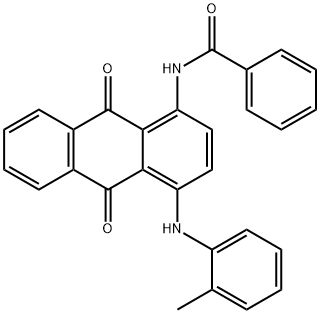 N-[9,10-dioxo-4-(2-toluidino)-9,10-dihydroanthracen-1-yl]benzamide Struktur