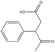 4-oxo-3-phenylpentanoic acid 化学構造式