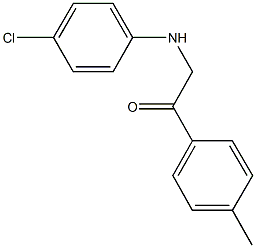 2-(4-chloroanilino)-1-(4-methylphenyl)ethanone 结构式