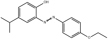 2-[(4-ethoxyphenyl)diazenyl]-4-isopropylphenol Struktur