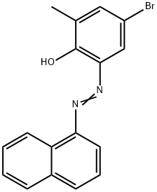 4-bromo-2-methyl-6-(1-naphthyldiazenyl)phenol Structure