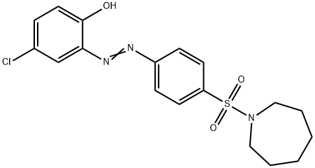 2-{[4-(1-azepanylsulfonyl)phenyl]diazenyl}-4-chlorophenol|