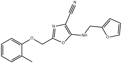 606945-85-1 5-[(2-furylmethyl)amino]-2-[(2-methylphenoxy)methyl]-1,3-oxazole-4-carbonitrile