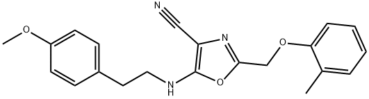 606948-50-9 5-{[2-(4-methoxyphenyl)ethyl]amino}-2-[(2-methylphenoxy)methyl]-1,3-oxazole-4-carbonitrile