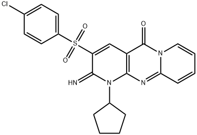 606955-40-2 3-[(4-chlorophenyl)sulfonyl]-1-cyclopentyl-2-imino-1,2-dihydro-5H-dipyrido[1,2-a:2,3-d]pyrimidin-5-one