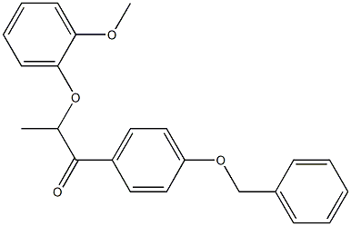 1-[4-(benzyloxy)phenyl]-2-(2-methoxyphenoxy)-1-propanone,60742-78-1,结构式