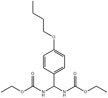 ethyl (4-butoxyphenyl)[(ethoxycarbonyl)amino]methylcarbamate 结构式