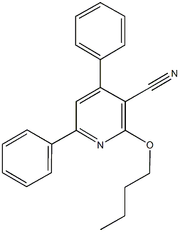 2-butoxy-4,6-diphenylnicotinonitrile,60847-66-7,结构式