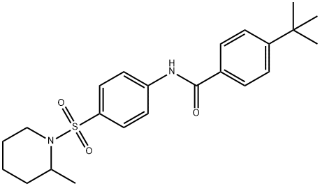 4-tert-butyl-N-{4-[(2-methylpiperidin-1-yl)sulfonyl]phenyl}benzamide|