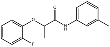 2-(2-fluorophenoxy)-N-(3-methylphenyl)propanamide 结构式