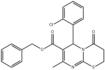 benzyl 6-(2-chlorophenyl)-8-methyl-4-oxo-3,4-dihydro-2H,6H-pyrimido[2,1-b][1,3]thiazine-7-carboxylate|