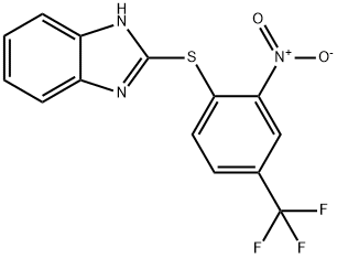 2-{[2-nitro-4-(trifluoromethyl)phenyl]sulfanyl}-1H-benzimidazole Structure