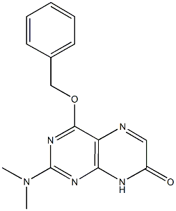 4-(benzyloxy)-2-(dimethylamino)-7(8H)-pteridinone Struktur