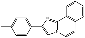 2-p-トリルイミダゾ[2,1-a]イソキノリン 化学構造式