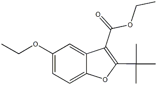 ethyl 2-tert-butyl-5-ethoxy-1-benzofuran-3-carboxylate,610758-01-5,结构式