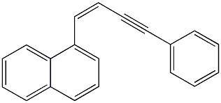 1-(4-phenyl-1-buten-3-ynyl)naphthalene Structure