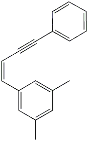 1,3-dimethyl-5-(4-phenyl-1-buten-3-ynyl)benzene 化学構造式