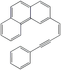 3-(4-phenyl-1-buten-3-ynyl)phenanthrene Structure