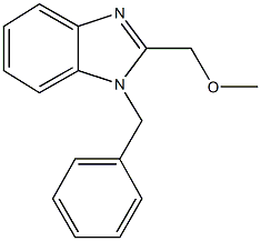 1-benzyl-2-(methoxymethyl)-1H-benzimidazole 化学構造式