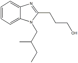 3-[1-(2-methylbutyl)-1H-benzimidazol-2-yl]-1-propanol Structure