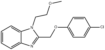 2-[(4-chlorophenoxy)methyl]-1-(2-methoxyethyl)-1H-benzimidazole Structure
