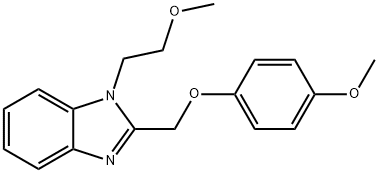 1-(2-methoxyethyl)-2-[(4-methoxyphenoxy)methyl]-1H-benzimidazole Structure