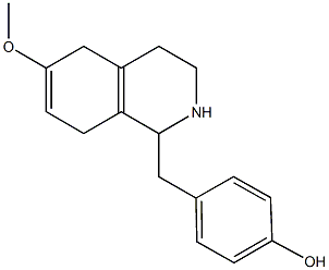 61273-78-7 4-[(6-methoxy-1,2,3,4,5,8-hexahydro-1-isoquinolinyl)methyl]phenol