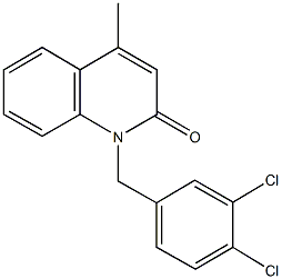 1-(3,4-dichlorobenzyl)-4-methyl-2(1H)-quinolinone Struktur