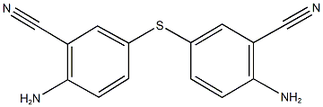 2-amino-5-[(4-amino-3-cyanophenyl)sulfanyl]benzonitrile 结构式