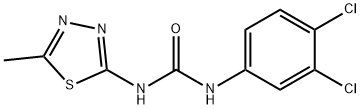 N-(3,4-dichlorophenyl)-N'-(5-methyl-1,3,4-thiadiazol-2-yl)urea Struktur