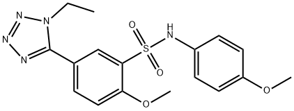 5-(1-ethyl-1H-tetraazol-5-yl)-2-methoxy-N-(4-methoxyphenyl)benzenesulfonamide|