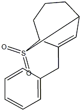 6-benzyl-8-thiabicyclo[3.2.1]oct-6-ene 8,8-dioxide 结构式