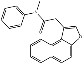 N-methyl-2-naphtho[2,1-b]furan-1-yl-N-phenylacetamide Struktur