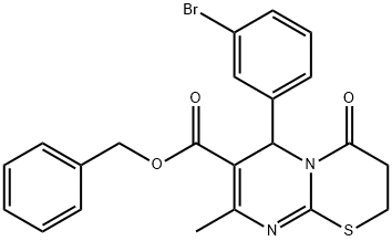 benzyl 6-(3-bromophenyl)-8-methyl-4-oxo-3,4-dihydro-2H,6H-pyrimido[2,1-b][1,3]thiazine-7-carboxylate|