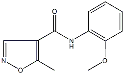 61643-29-6 N-(2-methoxyphenyl)-5-methyl-4-isoxazolecarboxamide