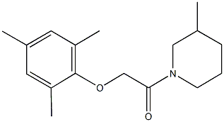 mesityl 2-(3-methyl-1-piperidinyl)-2-oxoethyl ether 结构式