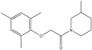 mesityl 2-(3-methyl-1-piperidinyl)-2-oxoethyl ether Structure