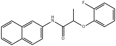 2-(2-fluorophenoxy)-N-(2-naphthyl)propanamide Structure