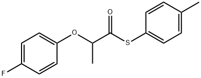 S-(4-methylphenyl) 2-(4-fluorophenoxy)propanethioate Structure