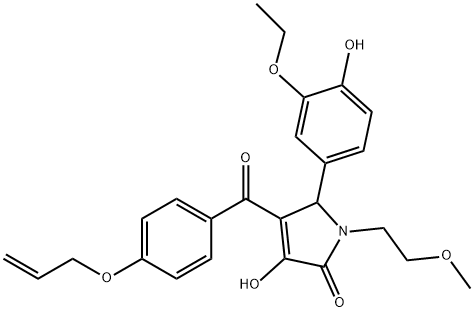618083-79-7 4-[4-(allyloxy)benzoyl]-5-(3-ethoxy-4-hydroxyphenyl)-3-hydroxy-1-(2-methoxyethyl)-1,5-dihydro-2H-pyrrol-2-one