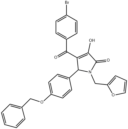 618373-42-5 5-[4-(benzyloxy)phenyl]-4-(4-bromobenzoyl)-1-(2-furylmethyl)-3-hydroxy-1,5-dihydro-2H-pyrrol-2-one