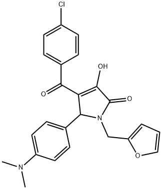 618376-89-9 4-(4-chlorobenzoyl)-5-[4-(dimethylamino)phenyl]-1-(2-furylmethyl)-3-hydroxy-1,5-dihydro-2H-pyrrol-2-one