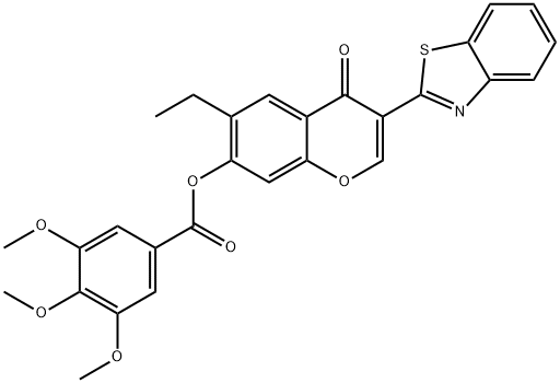 618389-31-4 3-(1,3-benzothiazol-2-yl)-6-ethyl-4-oxo-4H-chromen-7-yl 3,4,5-trimethoxybenzoate