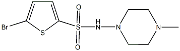 5-bromo-N-(4-methyl-1-piperazinyl)-2-thiophenesulfonamide Structure