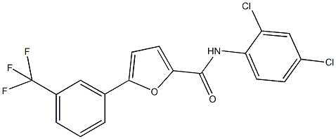N-(2,4-dichlorophenyl)-5-[3-(trifluoromethyl)phenyl]-2-furamide Struktur