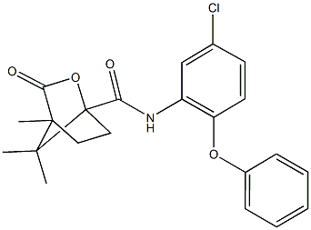 618401-13-1 N-(5-chloro-2-phenoxyphenyl)-4,7,7-trimethyl-3-oxo-2-oxabicyclo[2.2.1]heptane-1-carboxamide