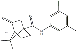 N-(3,5-dimethylphenyl)-4,7,7-trimethyl-3-oxobicyclo[2.2.1]heptane-1-carboxamide,618402-04-3,结构式