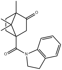 4-(2,3-dihydro-1H-indol-1-ylcarbonyl)-1,7,7-trimethylbicyclo[2.2.1]heptan-2-one 结构式