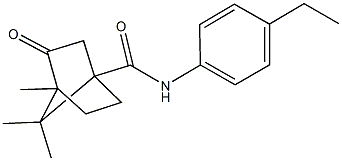 N-(4-ethylphenyl)-4,7,7-trimethyl-3-oxobicyclo[2.2.1]heptane-1-carboxamide,618402-61-2,结构式