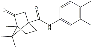 N-(3,4-dimethylphenyl)-4,7,7-trimethyl-3-oxobicyclo[2.2.1]heptane-1-carboxamide Struktur